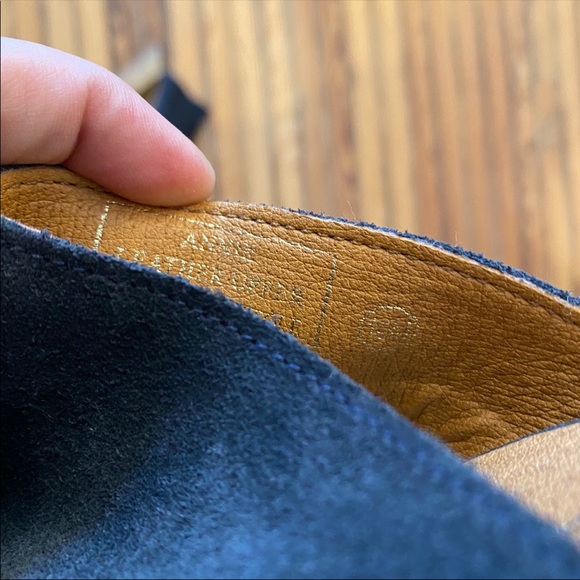 Matisse Annie Mules Suede Navy Size 10 Chunky Heel - Picture 8 of 8